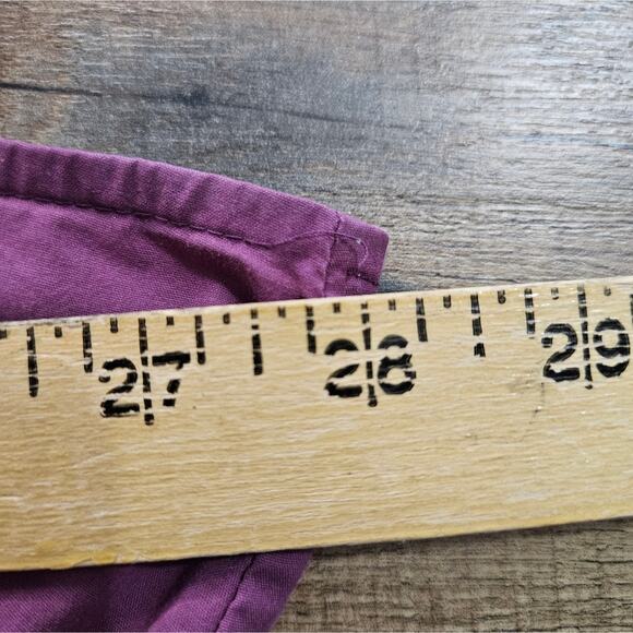 Purple Ruffled Wrap Blouse Plus Size 24W Flutter Sleeve Cinch Waist Fairycore - Picture 10 of 15